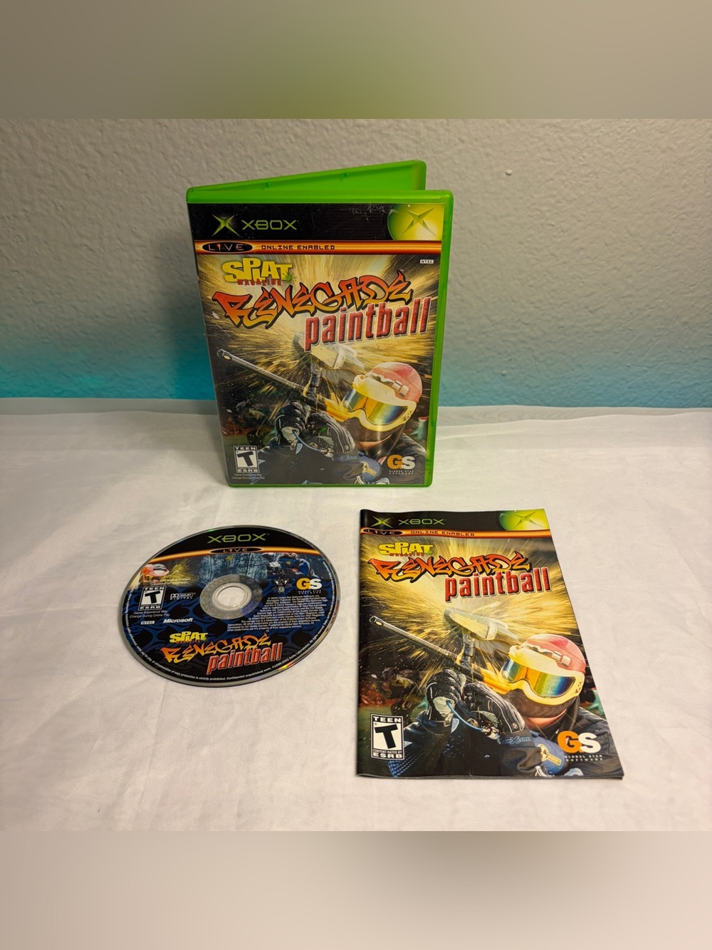Splat Magazine Renegade Paintball (Microsoft Xbox, 2005) Tested & Works Videogme